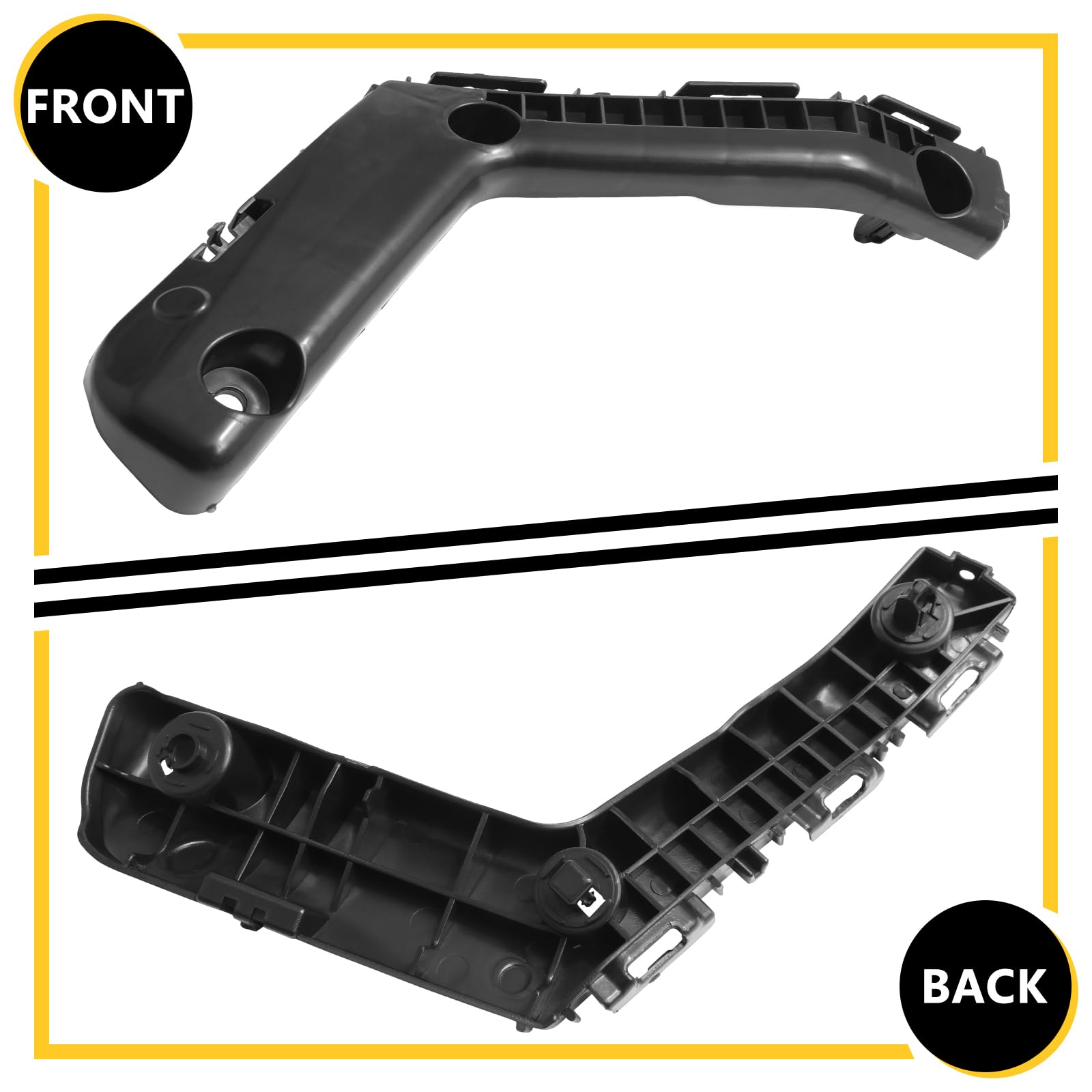 Bxz Front Bumper Cover Retainer Bracket Hold Mount Pair 2Pcs For Toyota Corolla 2014 2015 2016