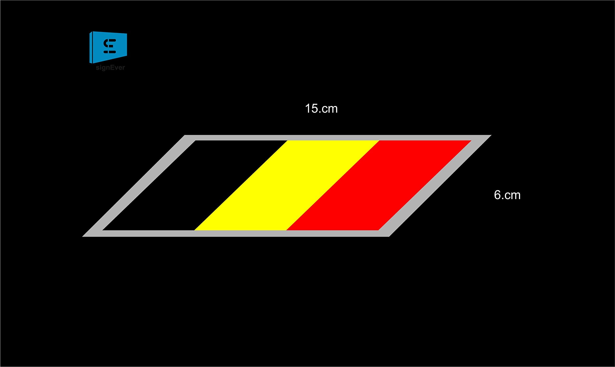 Sign Ever Stickers For Bike Germany Flag Logo Multicolured L X H 15 X 6 Cms