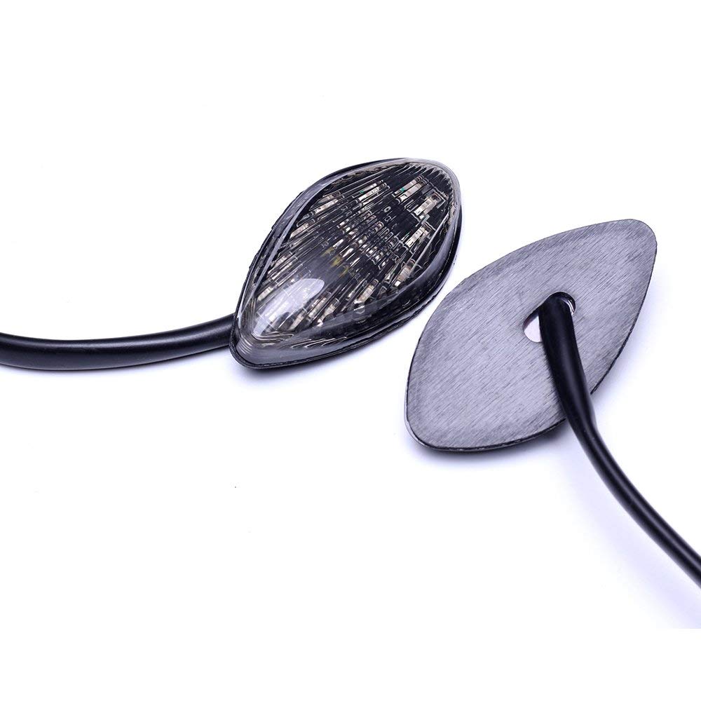 Vofono Turn Signal Compatible With For Honda Grom 2013-2019 Front Amber Flush 12 Led Turn Signals Blinkers Pack Of 2