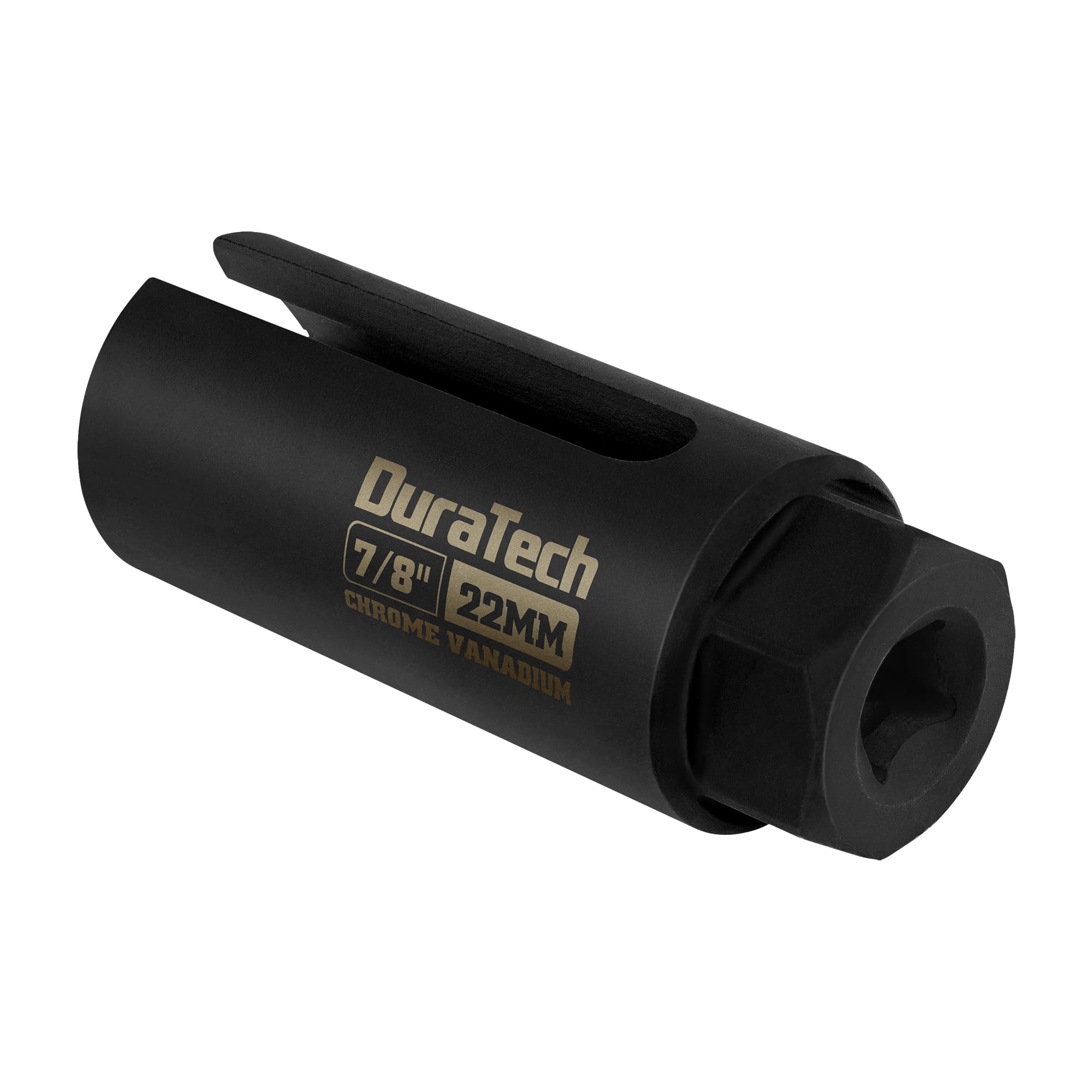 Duratech O2 Oxygen Sensor Socket 3/8'' Drive X 7/8''(22Mm), Oxygen Sensor Remover Tool Chrome-Vanadium Steel With Side Wire Gate