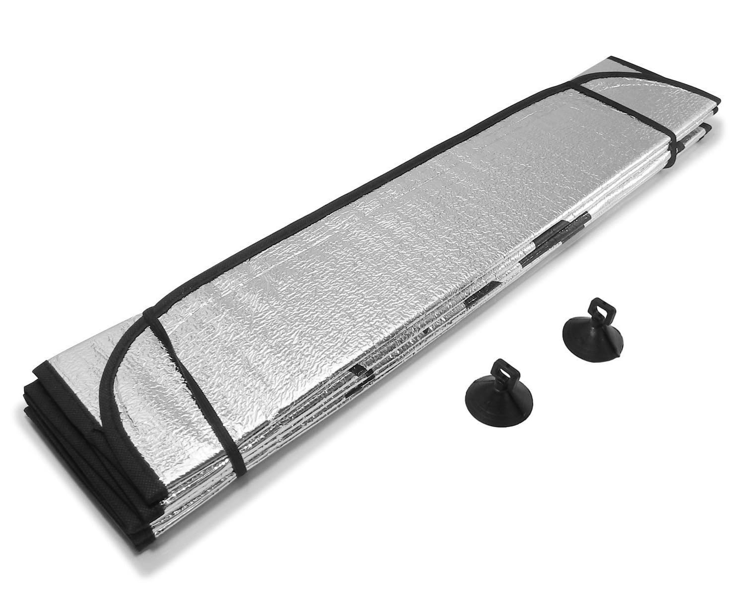Dhanvine Car Front/Rear Windshield Silver Sunshade Foil Curtain Foldable Car Sunshades Compatible with Kia Seltos