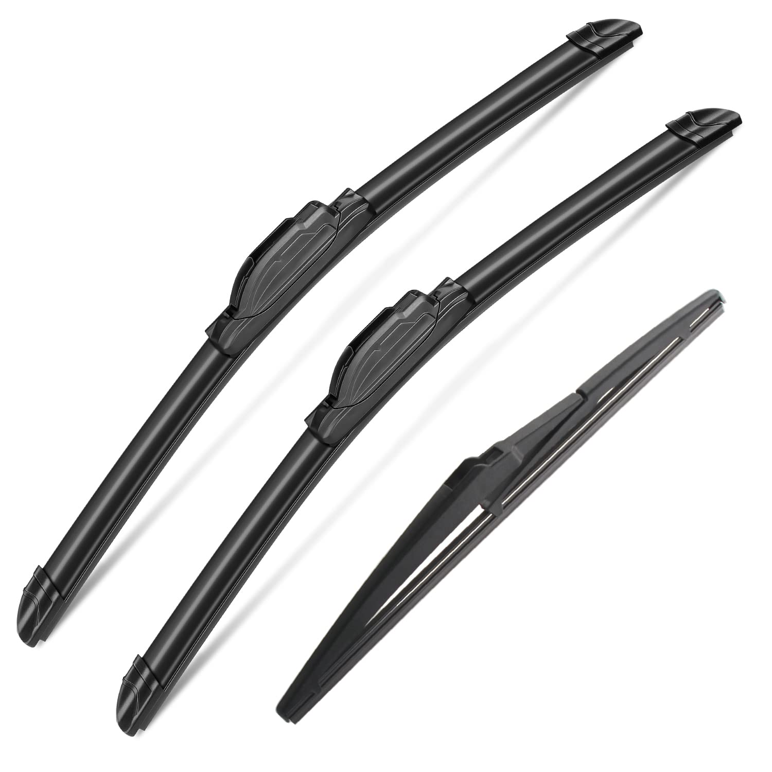3 Wipers Set For Ford Flex 2009-2019, Windshield Wiper Blades Original Equipment Replacement Front And Rear- 24''/22''/12E'' (Pa
