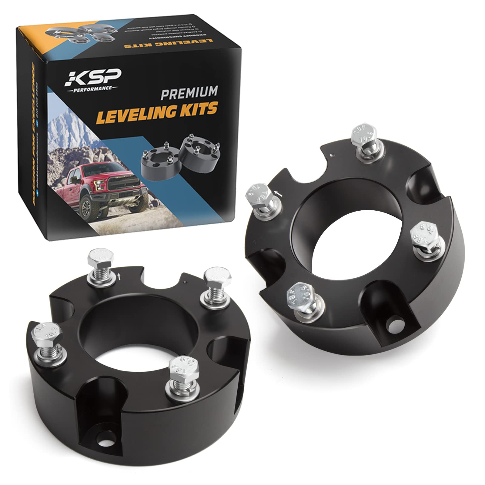 Ksp 3'' Tundra Front Leveling Lift Kits, 3 Inch Front Strut Spacers Lift Kit For Toyota Tundra 2007-2024 Sequoia 2007-2024 2Wd 2