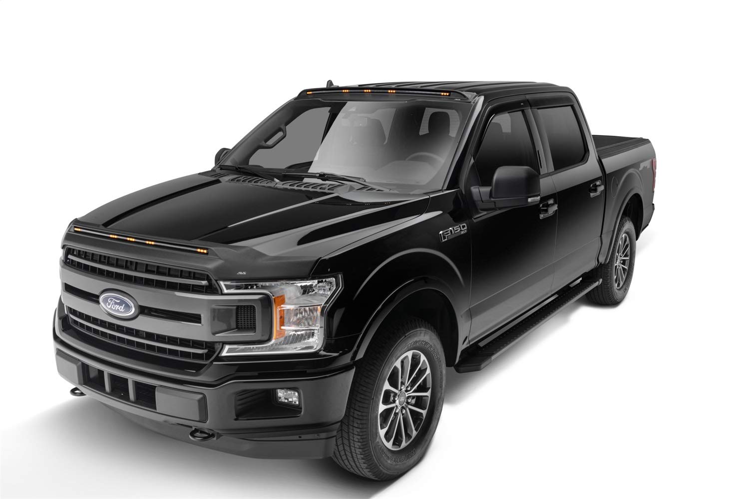 Auto Ventshade [Avs] Aerocab / Marker Light | Fits 2015 - 2024 Ford F-150, 1 Pc. | Black - 698096