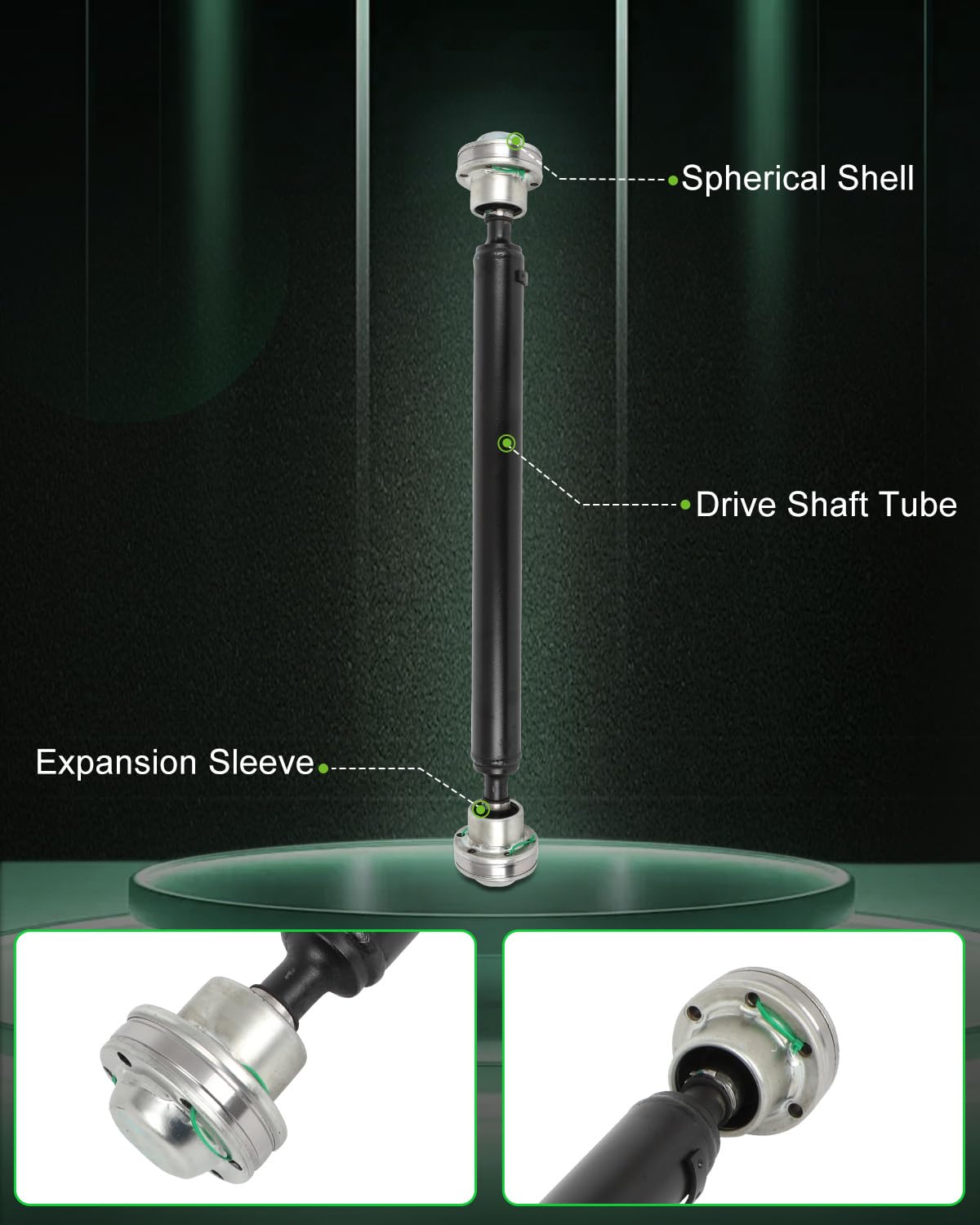 SCITOO Steel Front Driveshaft Assembly for Suzuki Grand Vitara 2006-2014, OE# 27101-66J01, Adjustable, As Picture Shown