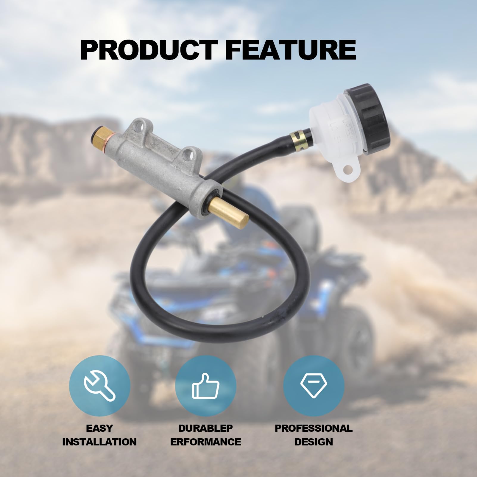 Rear Brake Master Cylinder fits for Polaris Sportsman 335 400 450 500 600 700 800 Magnum 325 330 Scrambler Trail Blazer Trail Bo