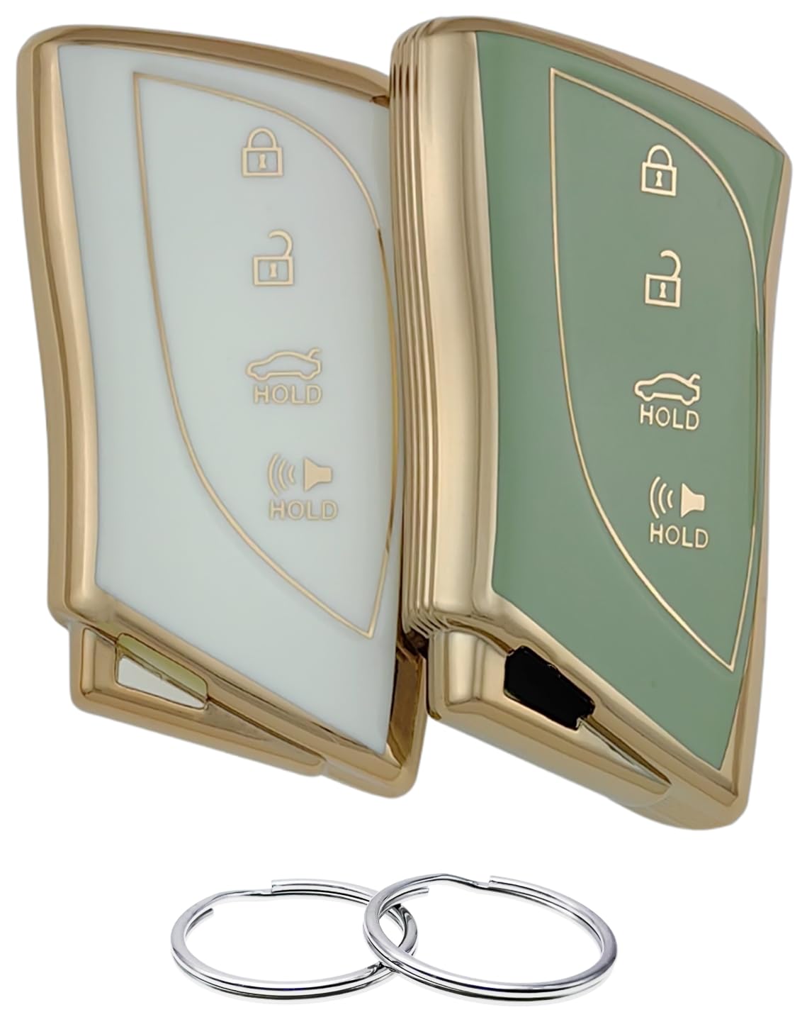 REPROTECTING TPU Key Fob Cover Compatible with Lexus ES300h ES350 LC500 LC500h LS500h NX350 NX250 NX350h GX460 LS500 RX350 (Whit