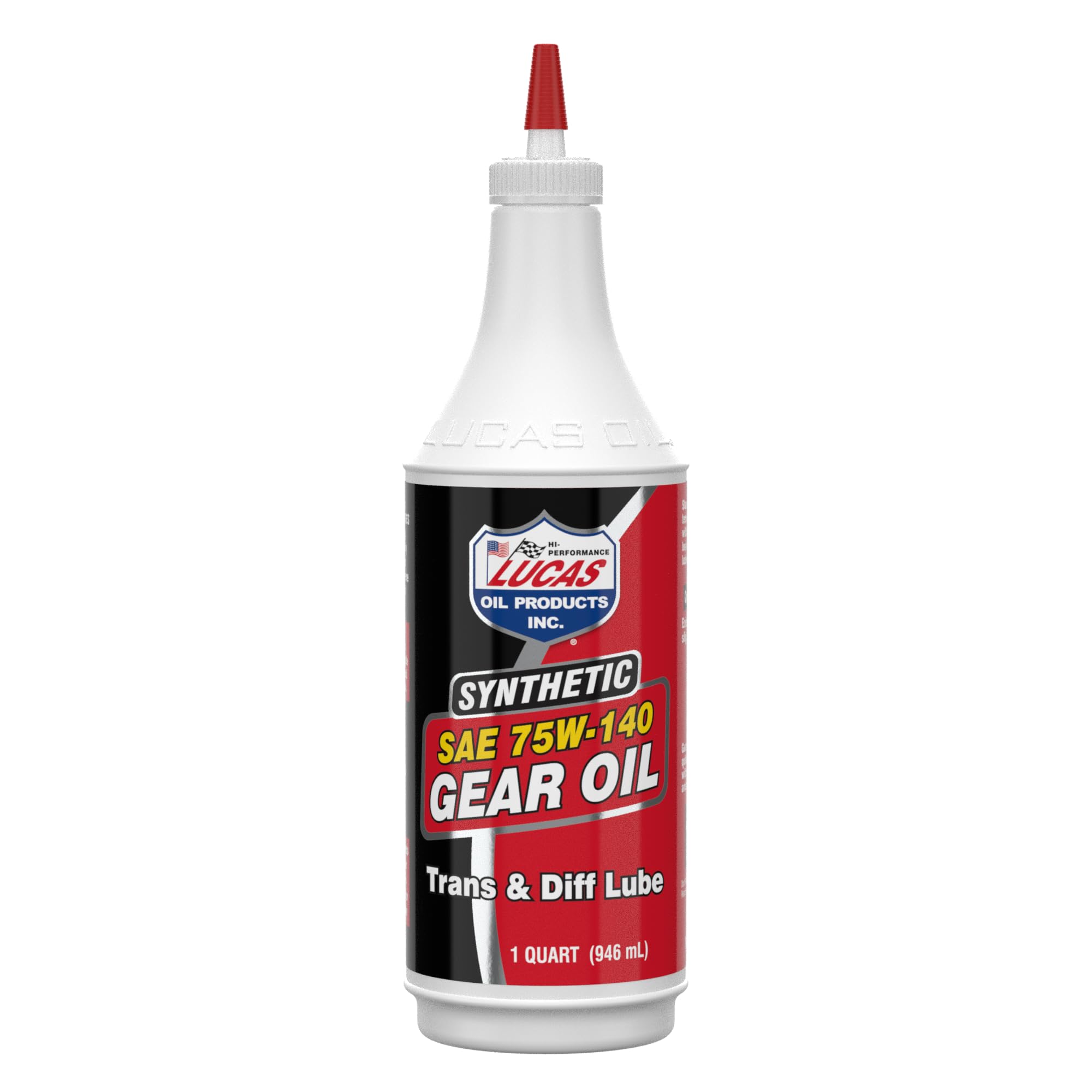Lucas Oil 10121 SAE 75W-140 Synthetic Gear Oil/Transmission and Differential Lube - 1 Quart