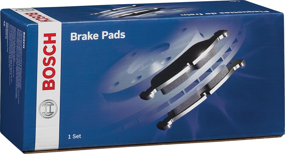 BOSCH BE1564H Blue Ceramic Disc Brake Pad Set with Hardware - Compatible with Select Ford C-Max, EcoSport, Escape, Focus, Transi