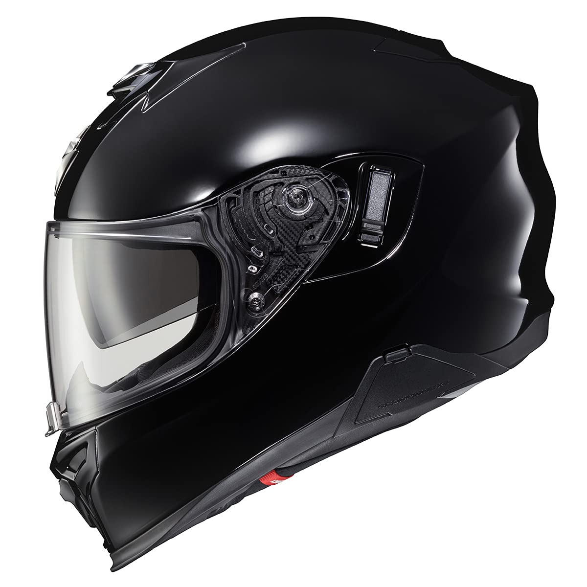 Scorpionexo T520 Full Face Dual Sport Motorcycle Helmet With Bluetooth Ready Speaker Pockets Dot Ece Solid (Gloss Black - Large)