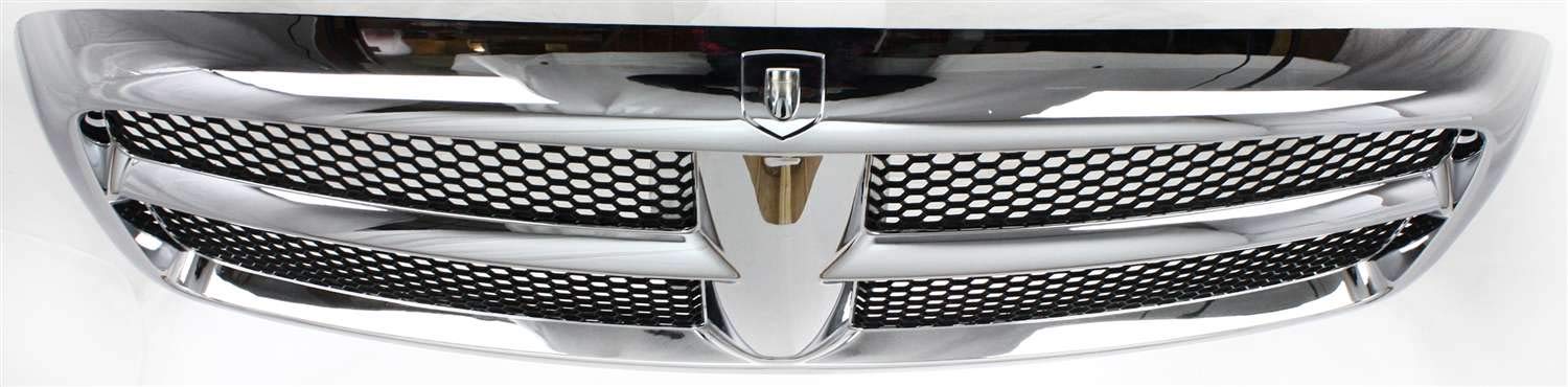Garage-Pro Grille Assembly for 2002-2005 Dodge Ram 1500, 2003-2005 Ram 2500/3500, Chrome Shell, Honeycomb Insert, Plastic