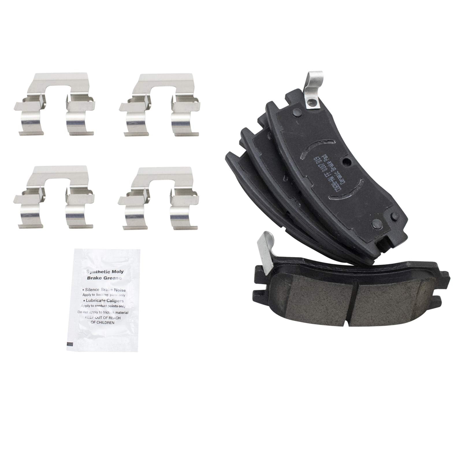 Trq Rear Brake Pad & Rotor Kit Compatible With 01-07 Buick Chevrolet Oldsmobile Pontiac