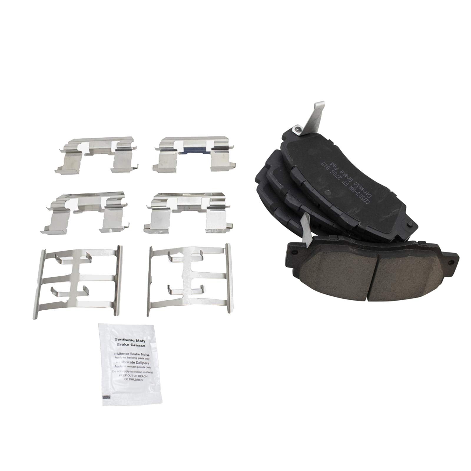 Trq Front Brake Pad & Rotor Kit Brake Pads Brake Rotor Ceramic Premium G-Coated Compatible With 1998-2002 Honda Accord
