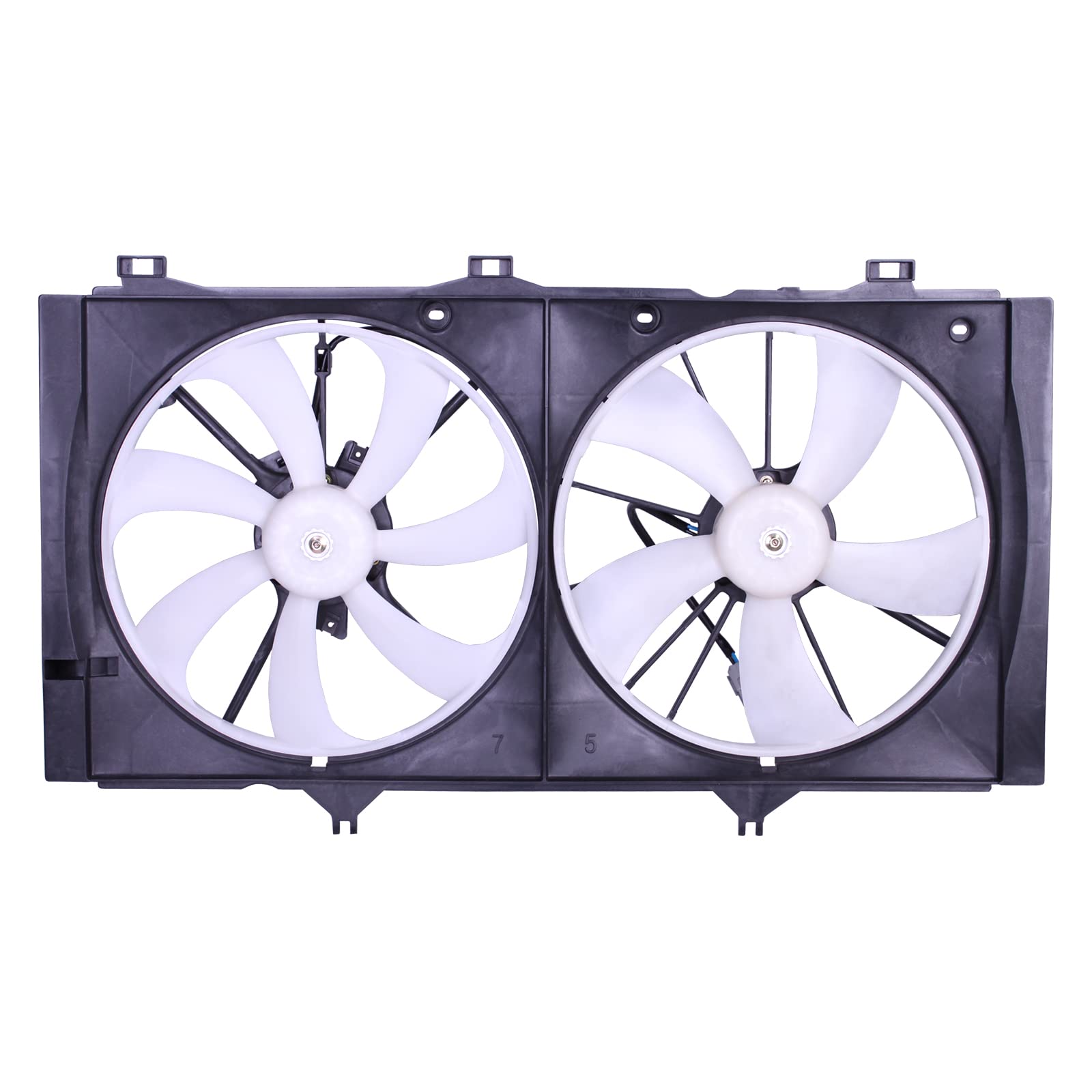 Torcia Cooling Fan Extra Silent for 2010-2011 Toyota Camry & 2009-2016 Venza, Aluminum, Model TY66055A, OE Replacement