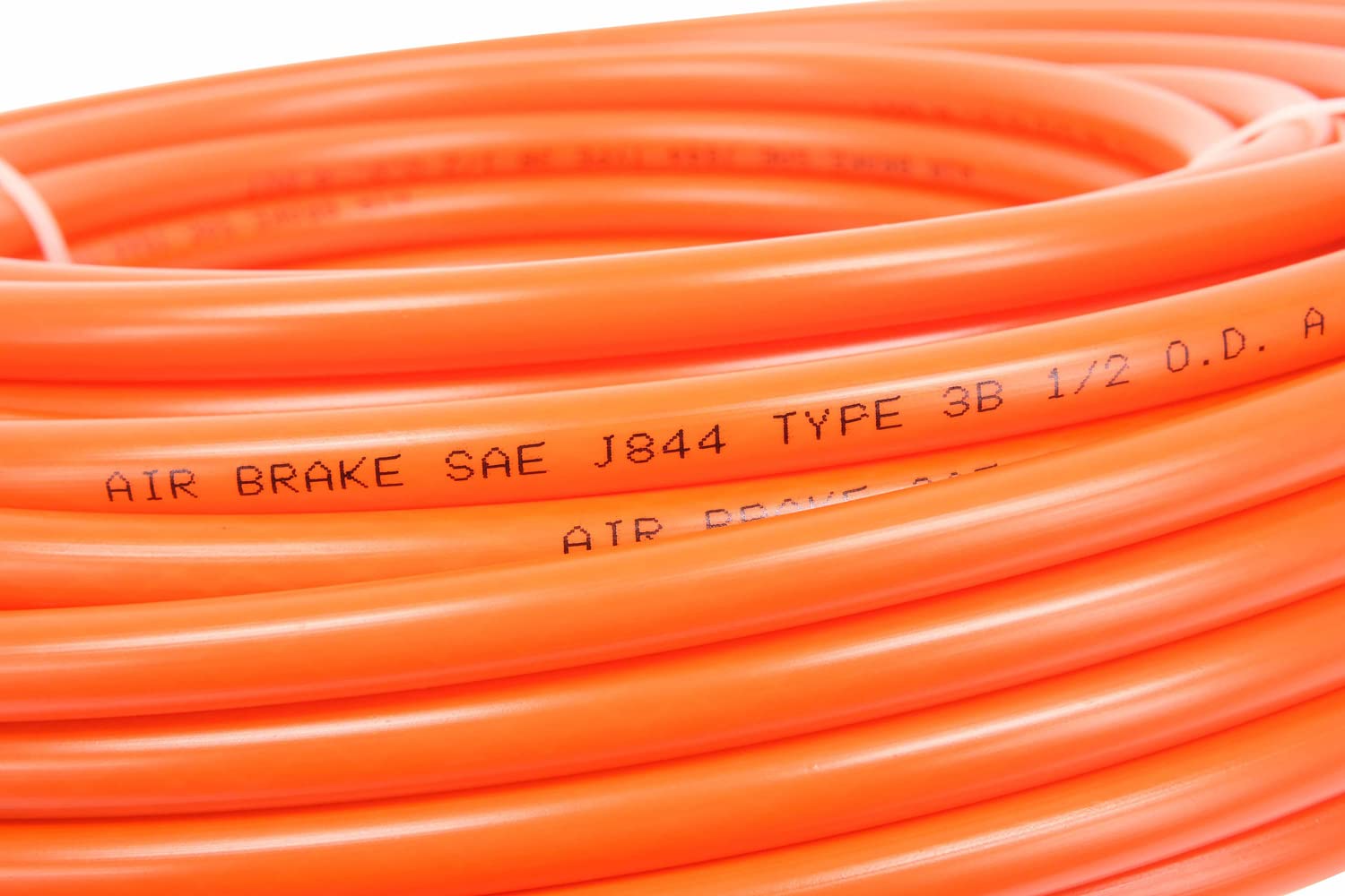 Mytee Products (2 Pack) 1/4'' Od X 100' Orange Sae J844 Nylon Air Brake Tubing Dot Approved | Pneumatic Nylon Line Hose For Brak