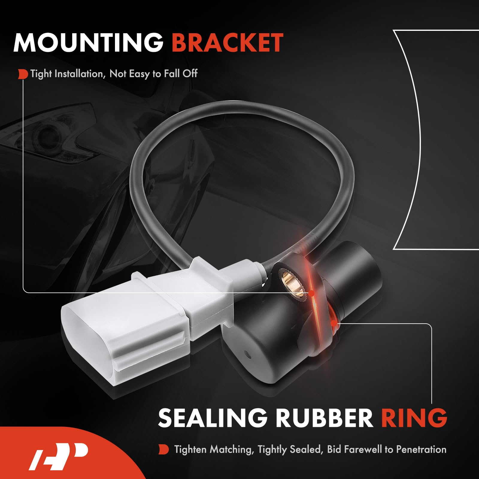 A-Premium Engine Crankshaft Position Sensor Compatible With Audi A3 2006-2008, A4 2005-2009, Tt Quattro & Volkswagen Beetle 2001