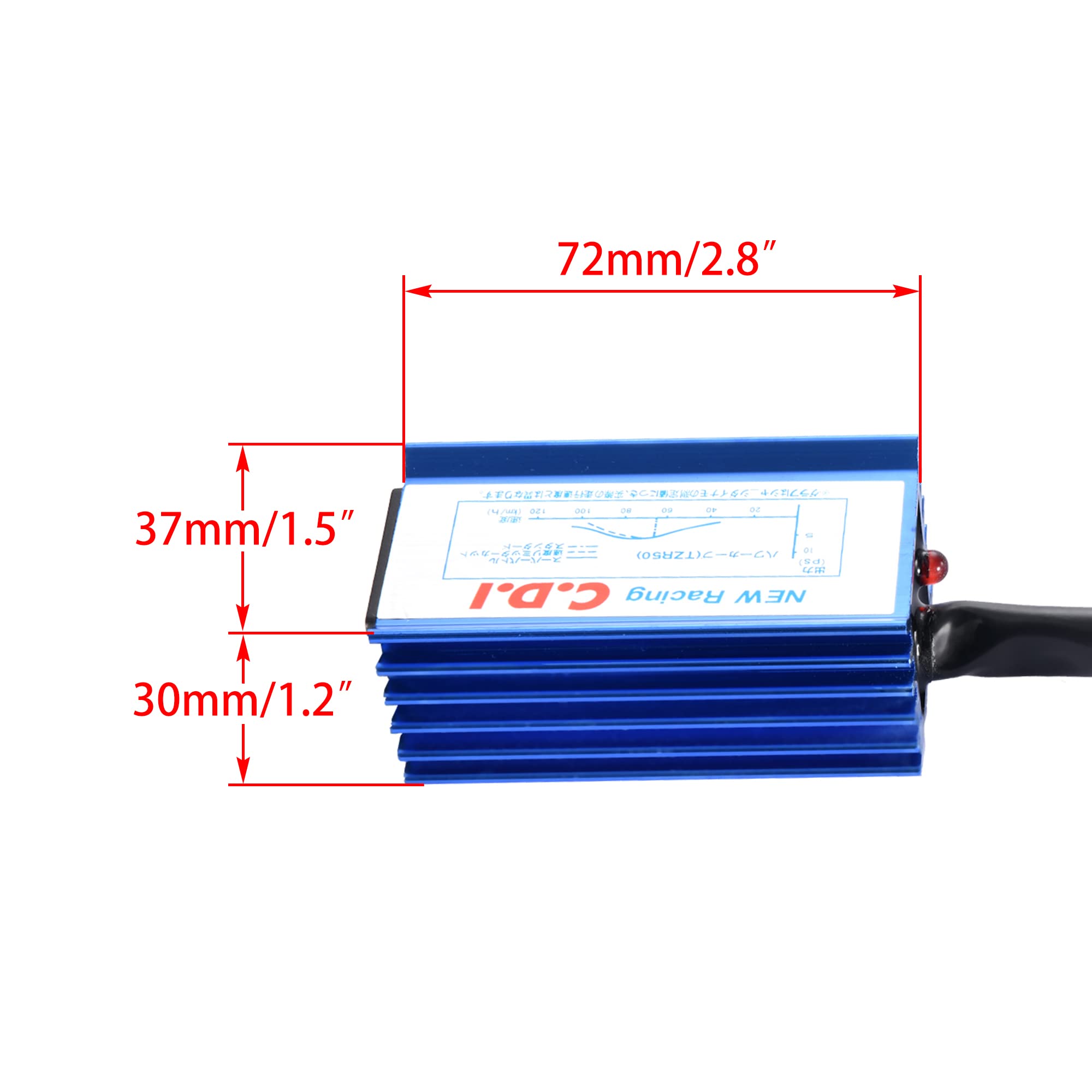 WOOSTAR 6 Pin CDI for GY6 139QMB 50cc-250cc Engines - Racing Ignition Replacement for ATV, Moped, Scooter, Go Kart