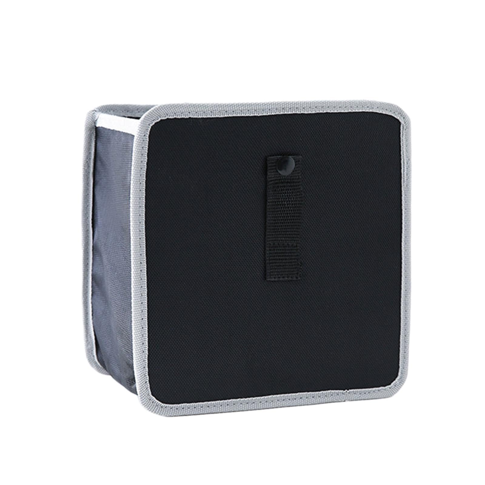 ATORSE Foldable Car Trash Can Tear Resistant Multifunctional Automotive Garbage Bin Gray