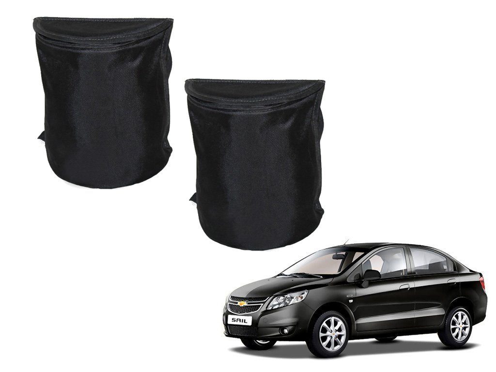 Kozdiko Semi Cylindrical Car Dustbin Set of 2 Pcs for Chevrolet Sail