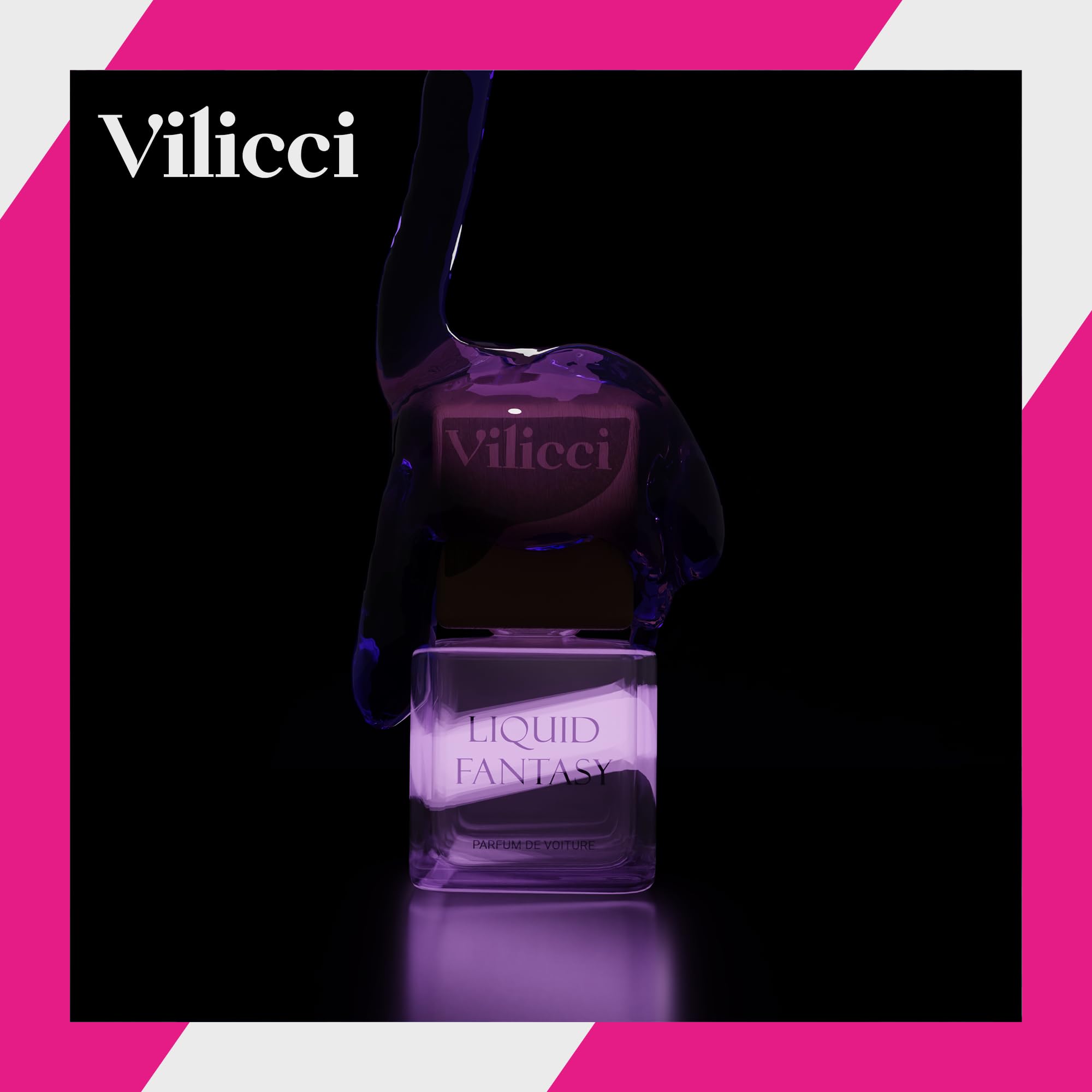 Vilicci Car Air Freshener, Liquid Fantasy Scent, Inviting Car Fresheners, Elegant Car Fresheners, Long Lasting Fragrance For Aut