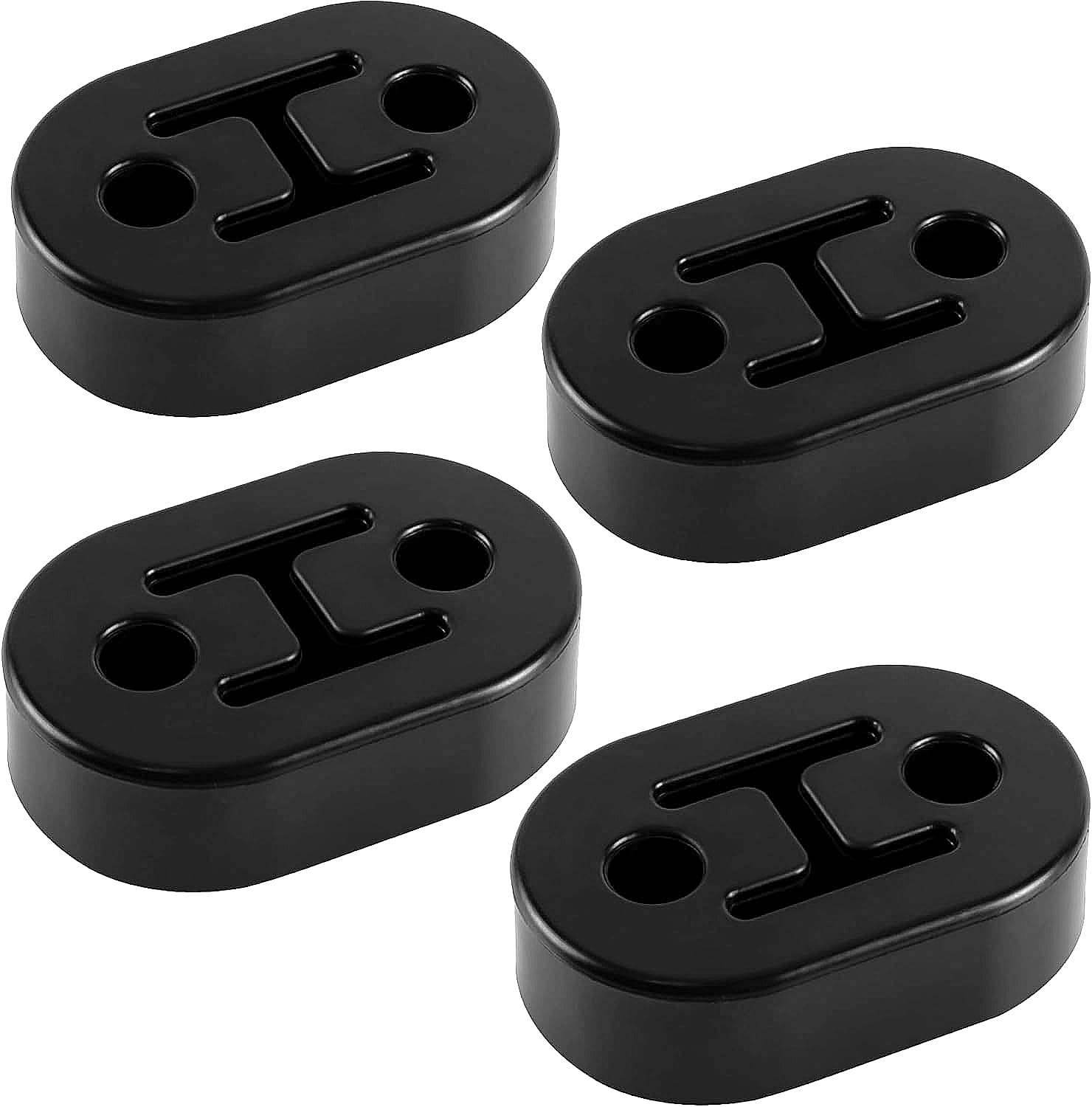 Singaro Rubber Exhaust Hanger, Muffler Exhaust System, Heavy Insulator Support Bushing Installation, 2 Holes 0.47 Inch, High-Den