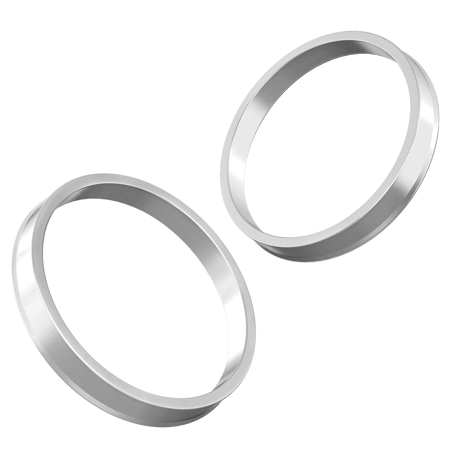 Stancemagic Hubcentric Rings (Pack Of 4) - 64.1Mm Id To 72.6Mm Od - Silver Aluminum Hubrings - Only Fits 64.1Mm Vehicle Hub And