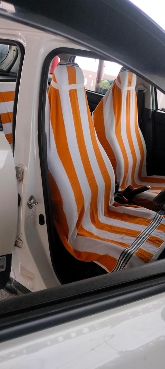 HARRAM 100% Cotton Car Seat Towel Cover, 100% Cotton, Universal Fit, Soft Seat Protector for Cars and SUVs, Driving Comfort (Gol