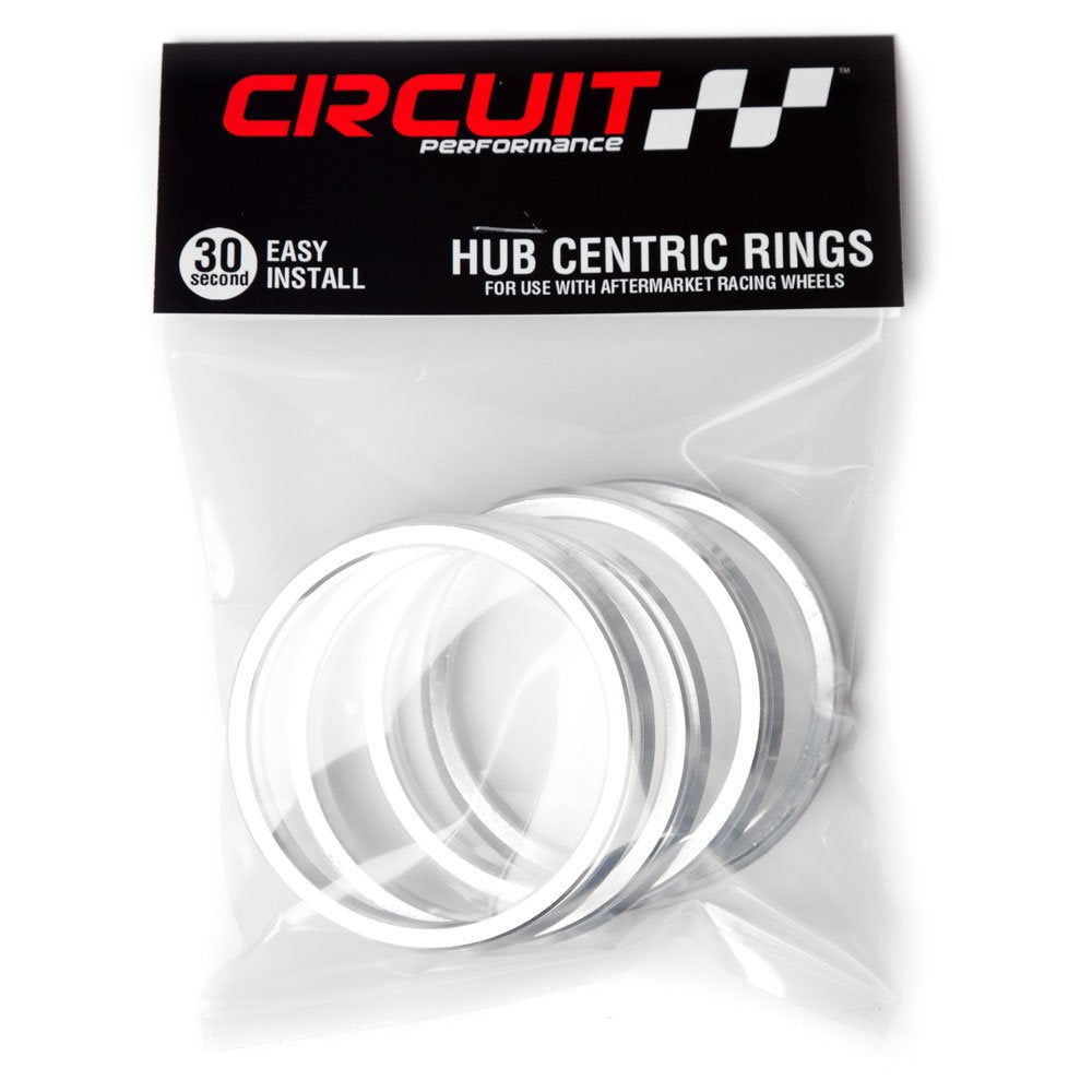 Circuit Performance Hub Centric Rings 57.1mm OD to 54.1mm ID Aluminum - Precision Fit for Enhanced Wheel Stability