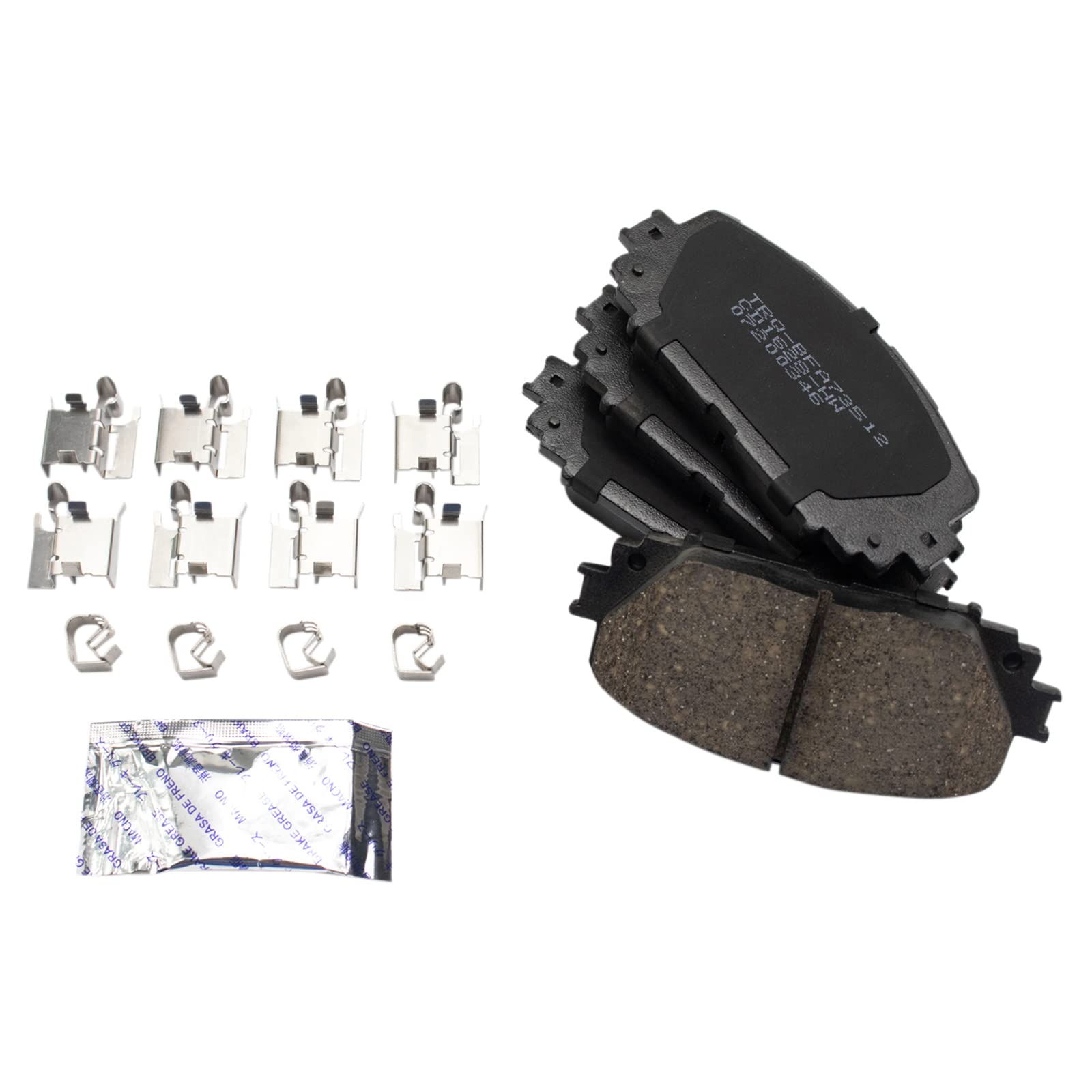 TRQ Front Brake Pads Ceramic Compatible with 2012-2018 Toyota Yaris