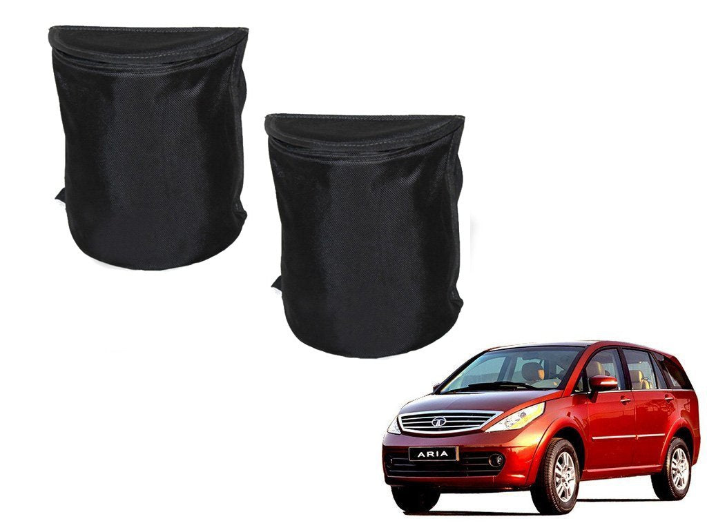 Kozdiko Semi Cylindrical Car Dustbin Set of 2 Pcs for Tata Aria