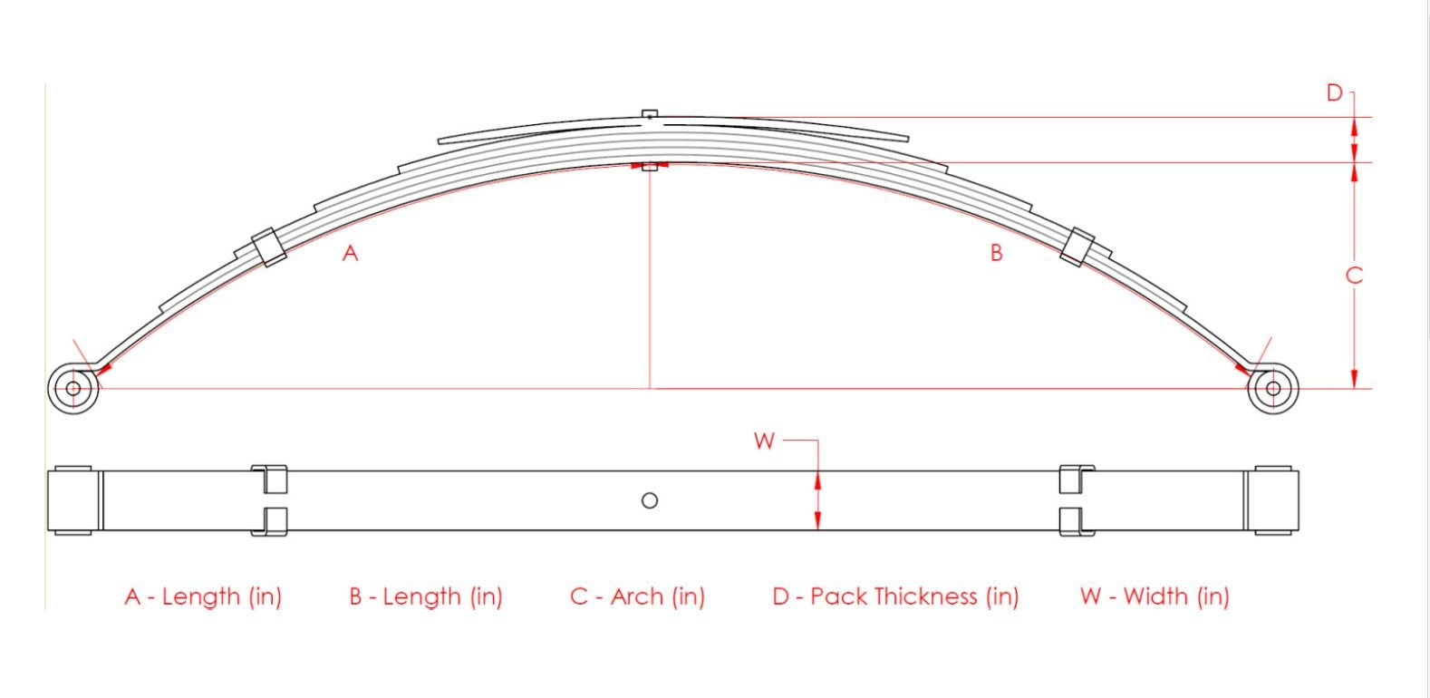 Dorman 929-301 Rear Leaf Spring Compatible With Select Jeep Models