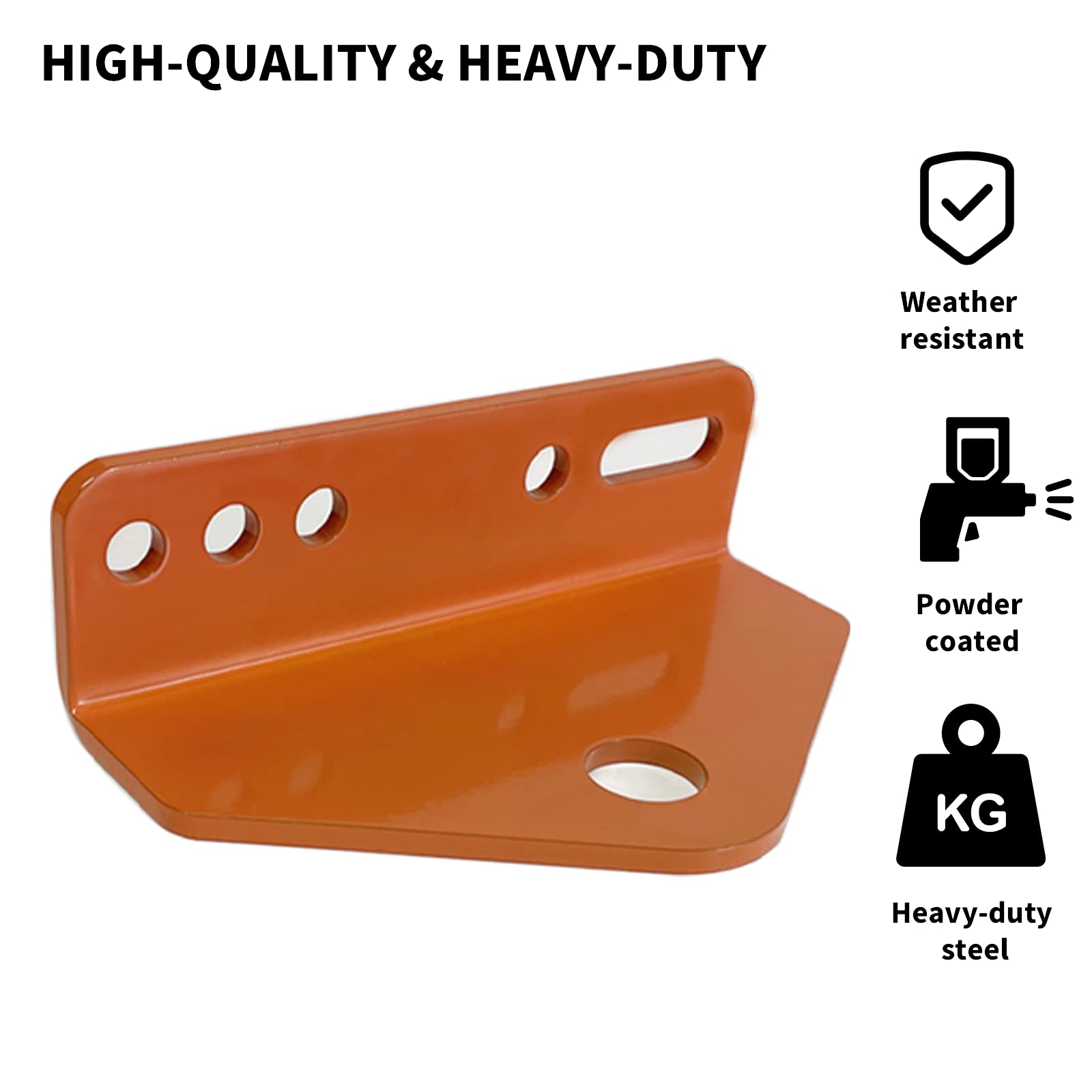 Universal Zero Turn Mower Trailer Hitch - 3/16'' Thick And Heavy Duty Steel Lawn Trailer Hitch Mount (3-5), Tow Hitch Mounting Hardware Included