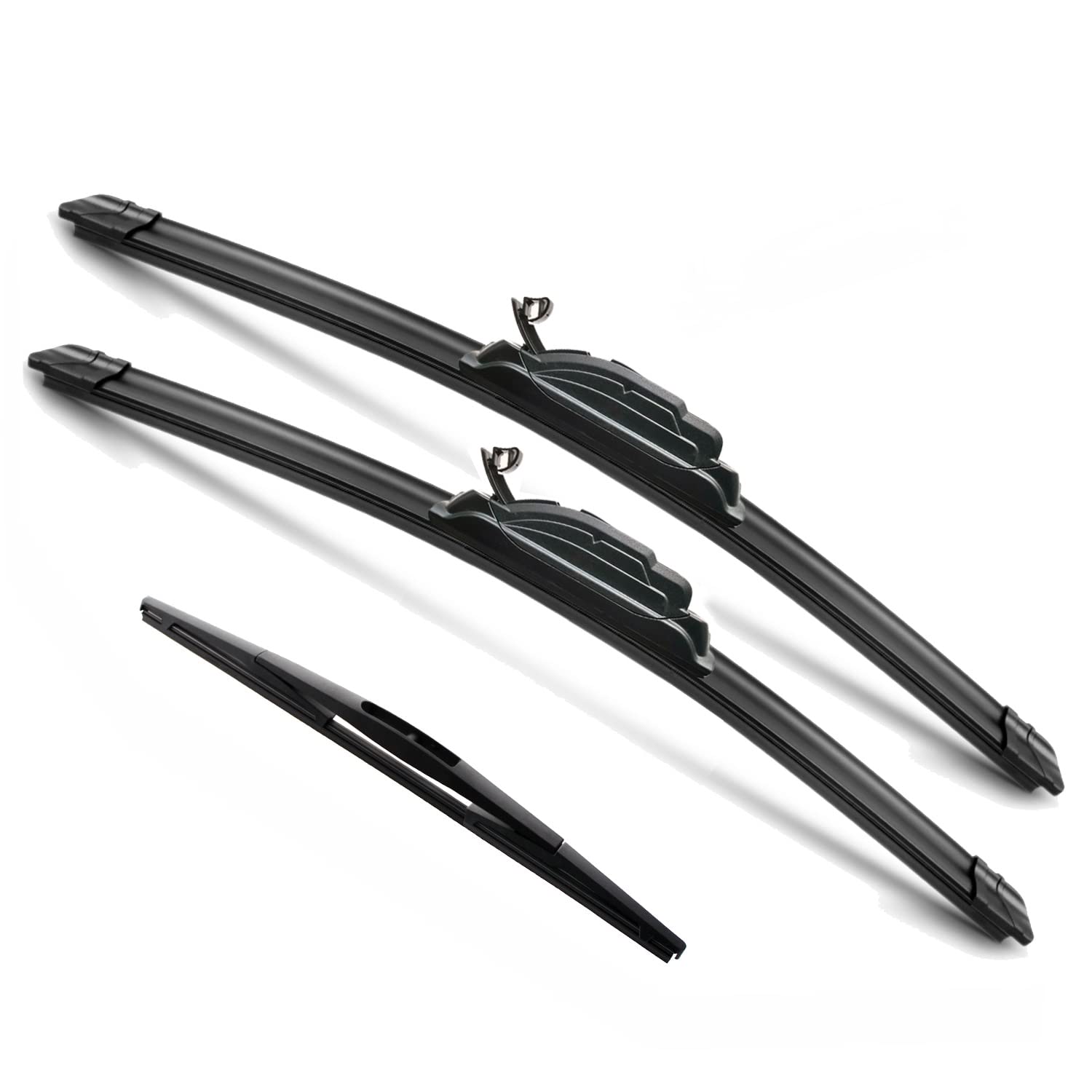 Justcar 3 Wipers Replacement For 2009-2020 Honda Fit, Windshield Wiper Blades Original Equipment Replacement - 28'/14'/14' (Set Of 3) U/J Hook