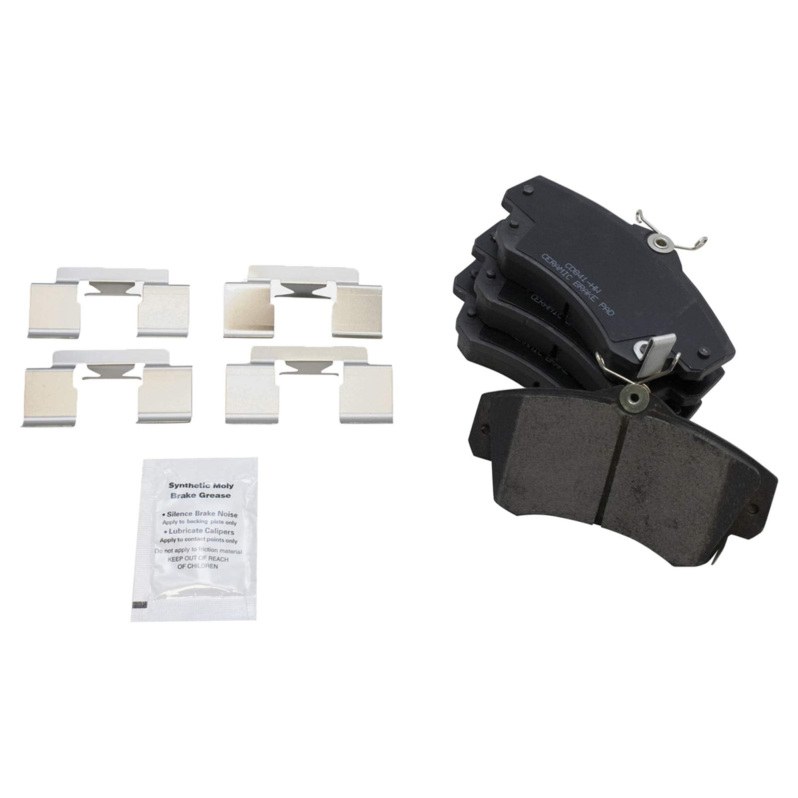 TRQ Front Brake Pads Ceramic Compatible with 2001-2010 Chrysler PT Cruiser 2003-2005 Dodge Neon