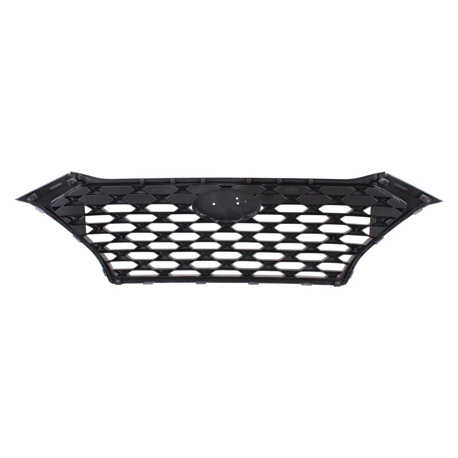 TYG (CAPA QUALITY) Front Grille Compatible with 2019-2021 Hyundai Tucson Chrome trim w/o Front View Camera, ABS OEM Replacement