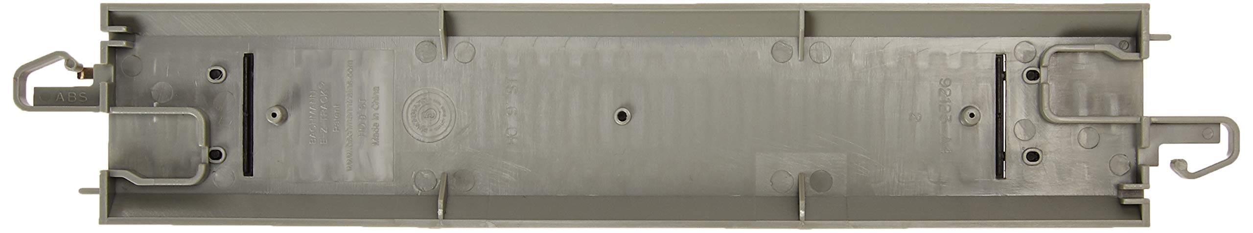 Bachmann Trains - Snap-Fit E-Z Track 9    Straight Track - Bulk (50 Pcs) - Nickel Silver Rail With Gray Roadbed - Ho Scale