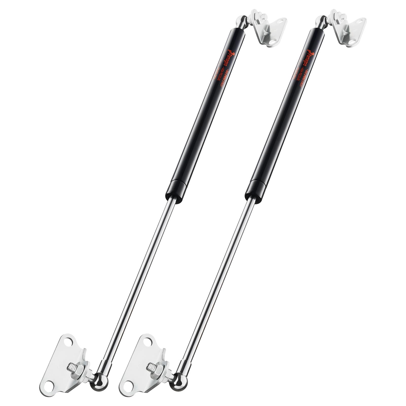 Pamagoo 20 Inch Gas Strut 200 Lbs 890 N Per Prop, Gas Shock With L-Type Mounts For Heavy Duty Bed Box Lid Window Basement Floor Door(Qty 2 Fit 185-215 Lbs Weights)