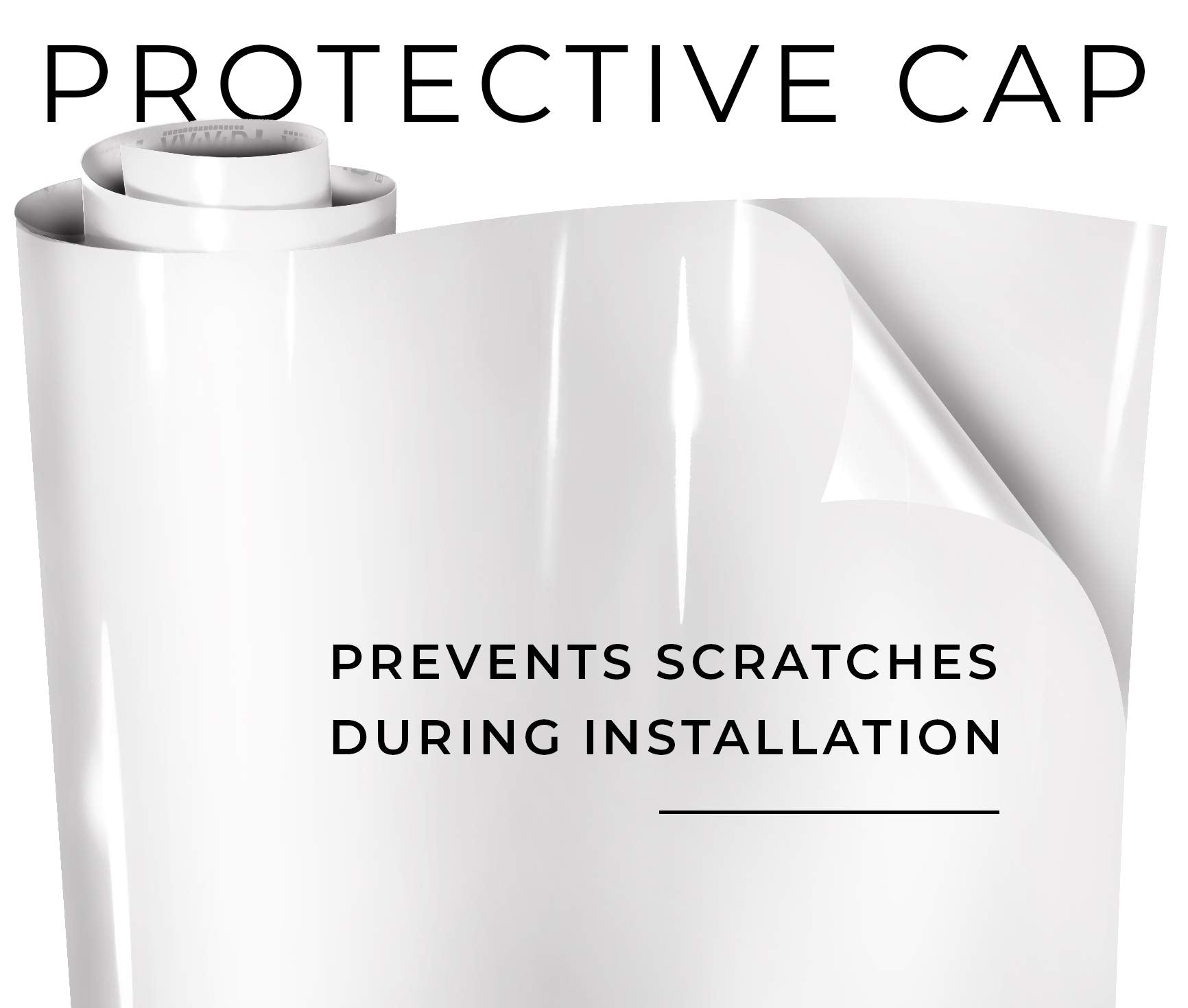 Vvivid+ Ultra Gloss Premium Vinyl Car Wrap Film (3Ft X 5Ft, Gloss White)