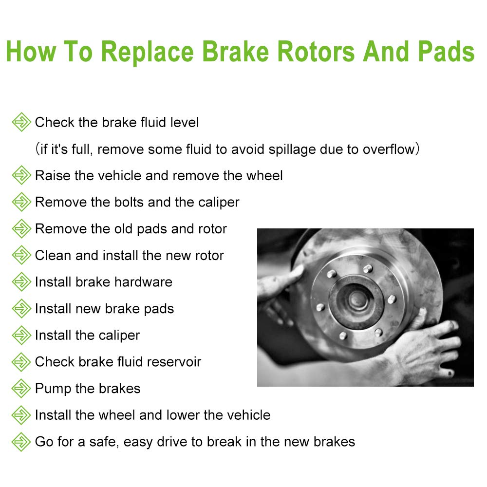 SCITOO Semi-Metal Discs Brake Pads, 4pcs Rear Brake Pads Brakes Kits fit 2008-2014 for Cadillac CTS,2010-2016 for Cadillac SRX,2