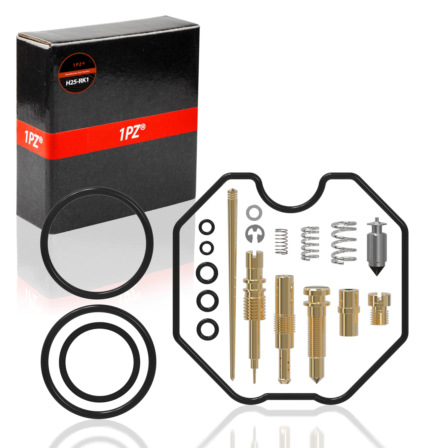 1Pz H25-Rk1 Carburetor Carb Rebuild Kit Replacement For Honda Recon Trx 250 Trx250Es Trx250Ex Trx250Te Trx250Tm 1997-2005