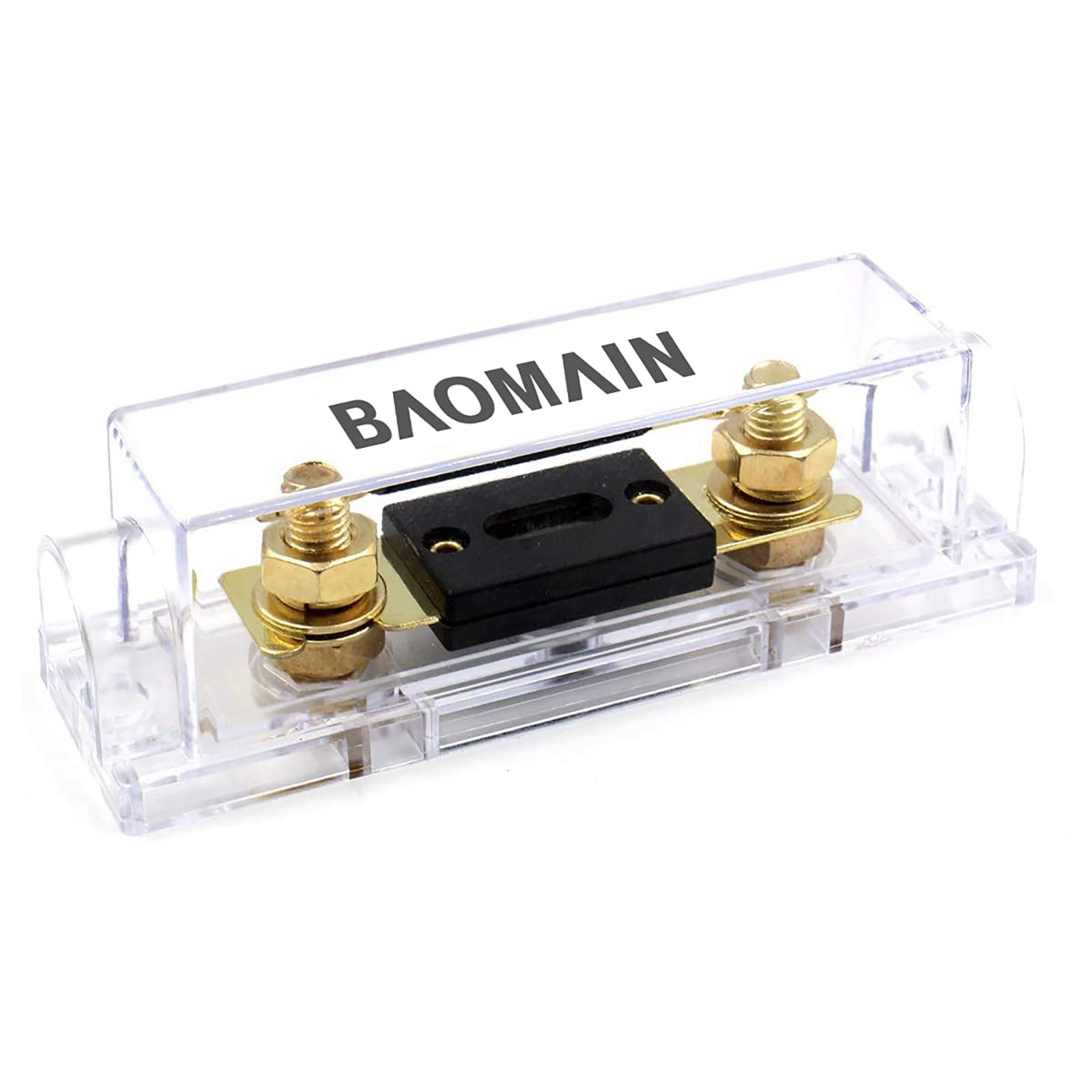 Baomain Anl Fuse Holder Kit With 400A Fuse - For Car Audio & 12V/24V Systems (400 Amp.)