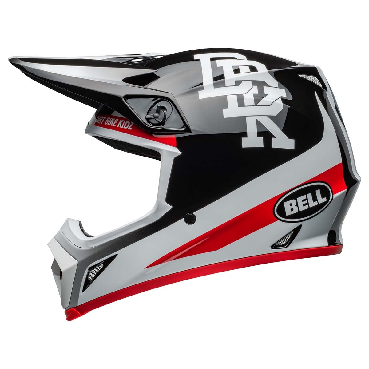 Bell Mx-9 Mips Dirt Helmet (Gloss Twitch Dbk 24 Black/White - X-Large)