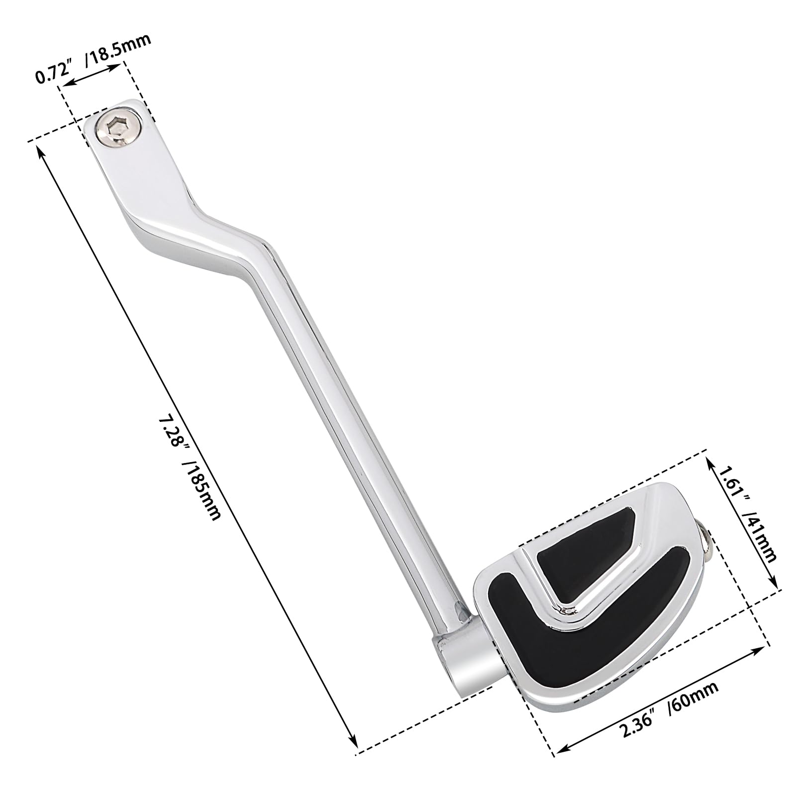 Wowtk Heel/Toe Shifter Levers W/Shift Pegs, Front And Rear Shifter Pegs For Harley '86-'17 Fl Softail, '88-Later Touring Cvo Roa