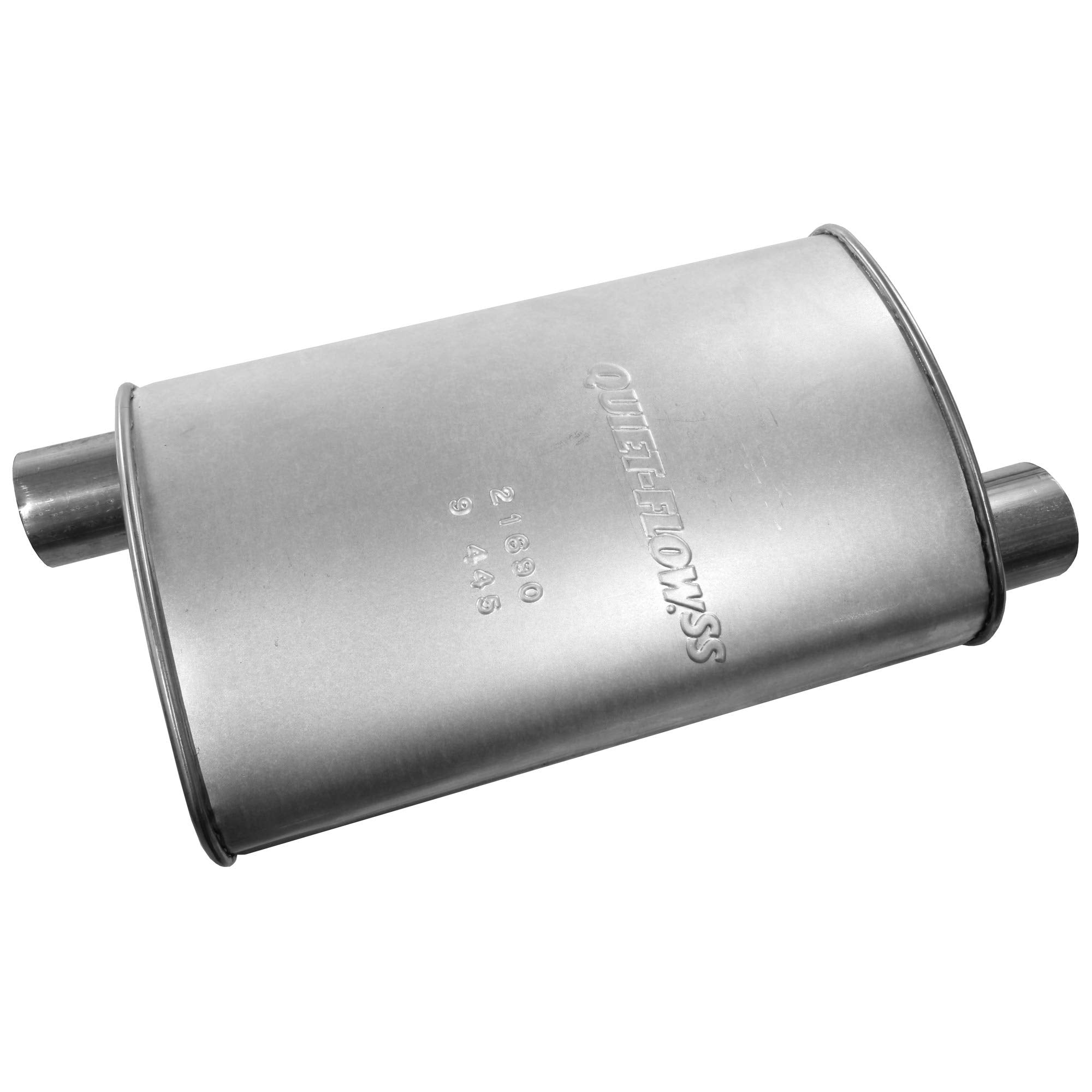Walker Quiet-Flow Ss 21690 Direct Fit Exhaust Muffler 2.25 Inlet (Od) 2.25 Outlet (Id) For Ram 1500