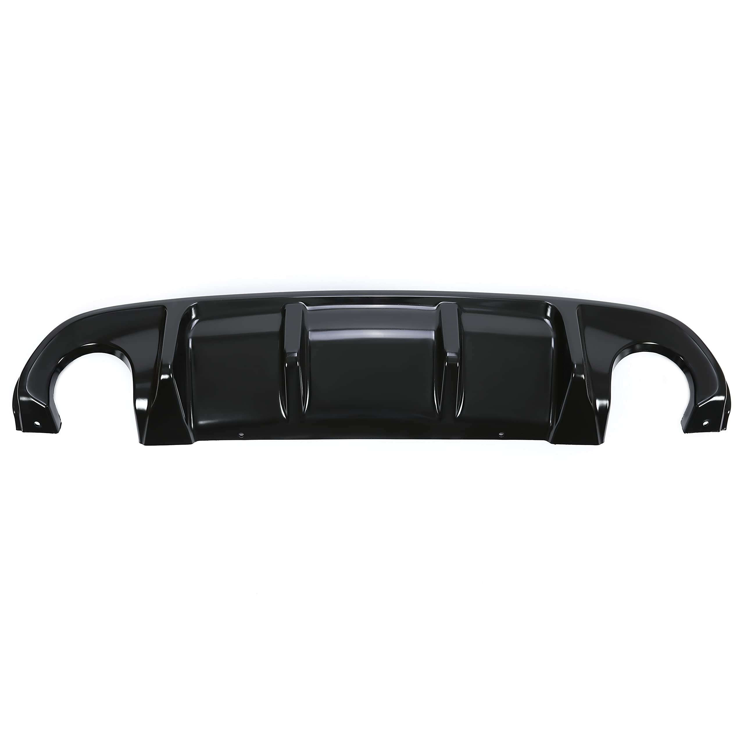 KUAFU Rear Diffuser Lip Bumper Splitter Compatible with 2014-2017 Infiniti Q50, Plastic, Gloss Black, Model GO-1666