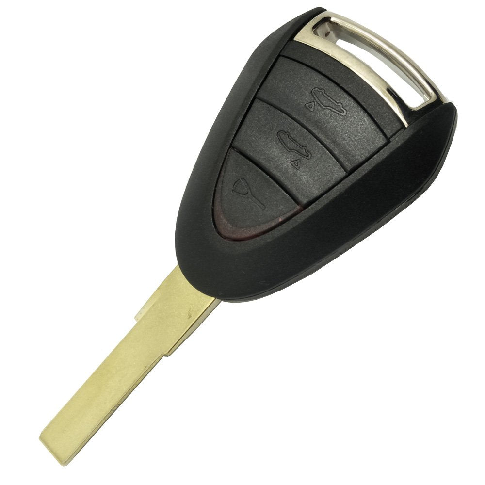 3 Buttons Replacement Key Fob Cover Case Fit For Porsche 911 Cayman Boxster Carrera Gt Remote Key Fob Shell (3Buttons)