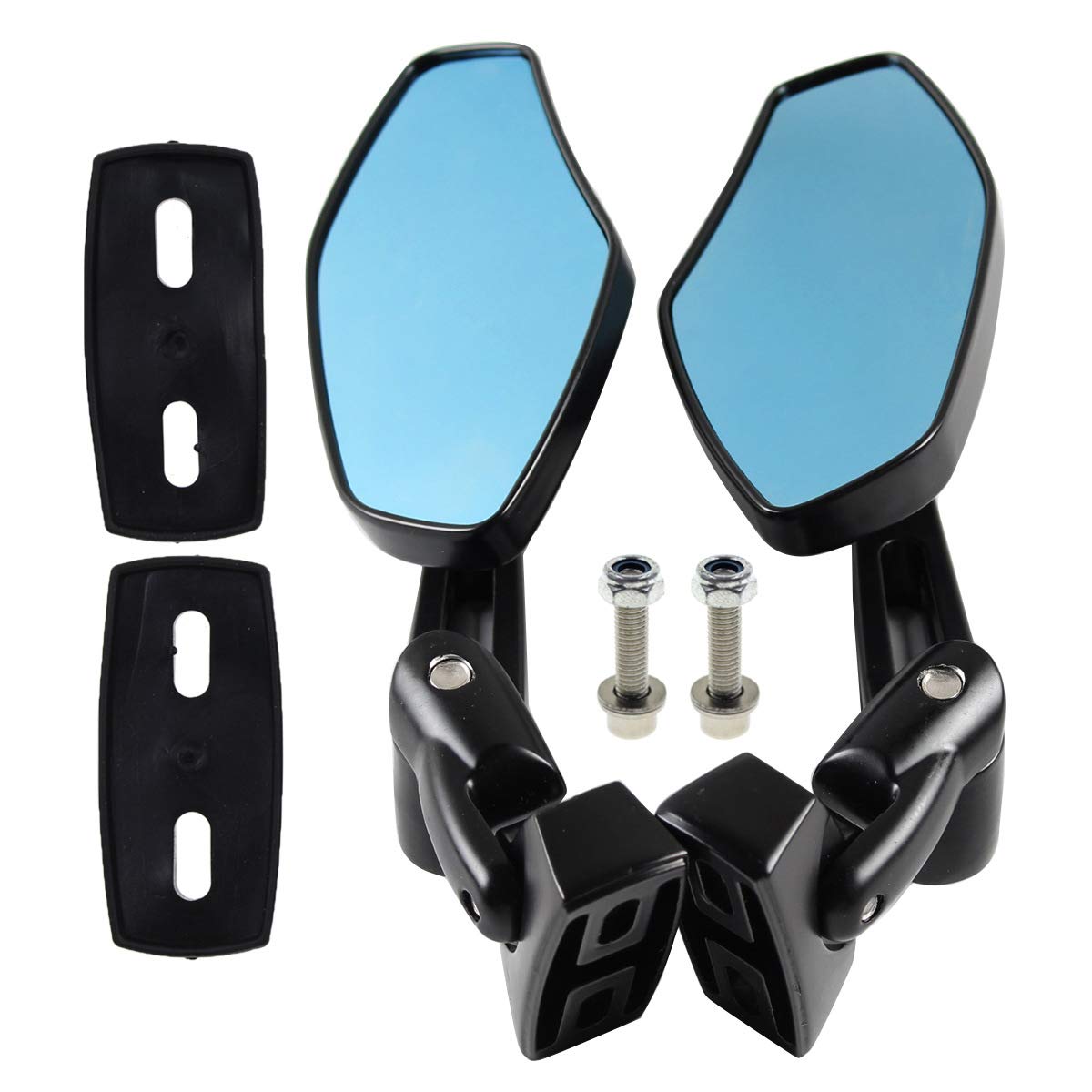 Autokay Motorcycle Mirrors Racing Rearview Mirrors Cnc Aluminum Anti-Glare Side Mirror Fits For Honda Cbr 600 F3 F4I Kawasaki Ni