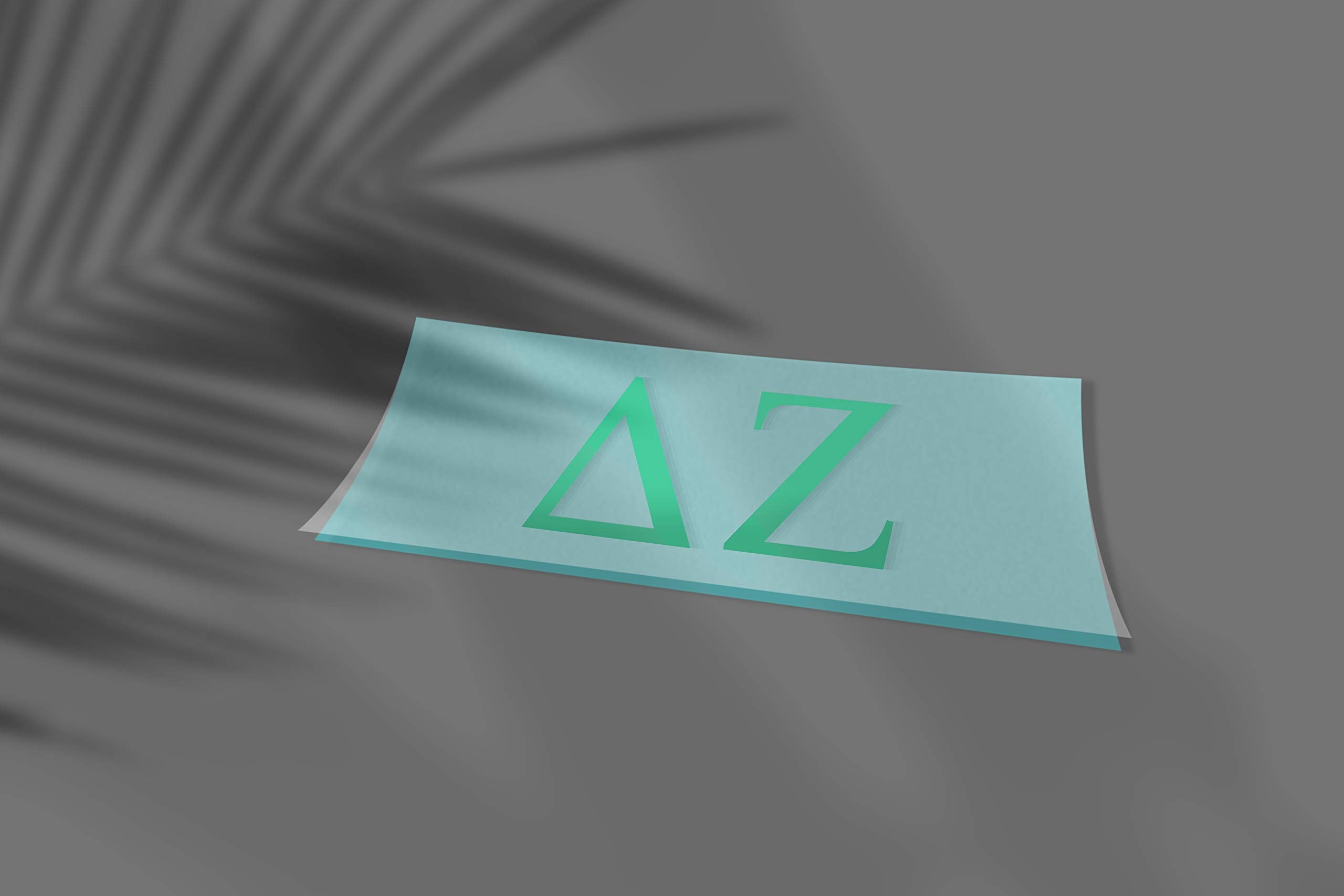 Pro-Graphx Delta Zeta Greek Sorority Sticker Decal, 2.5 Inches Tall, Mint
