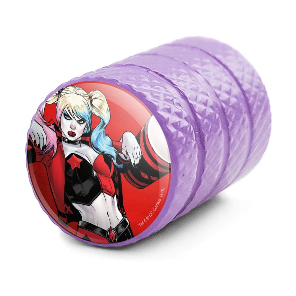 Graphics & More Harley Quinn Character Tire Rim Wheel Aluminum Valve Stem Caps