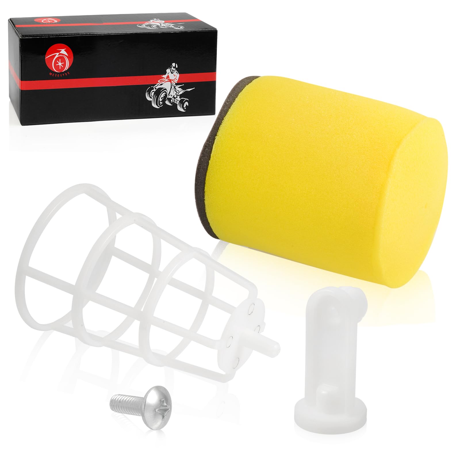 Air Filter and Filter Cage Holder & Stopper For Suzuki Eiger 400 King Quad 400 Vinson 500 LT-A400 LT-F400 LT-A500 LT-F500 13792-